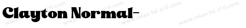 Clayton Normal字体转换